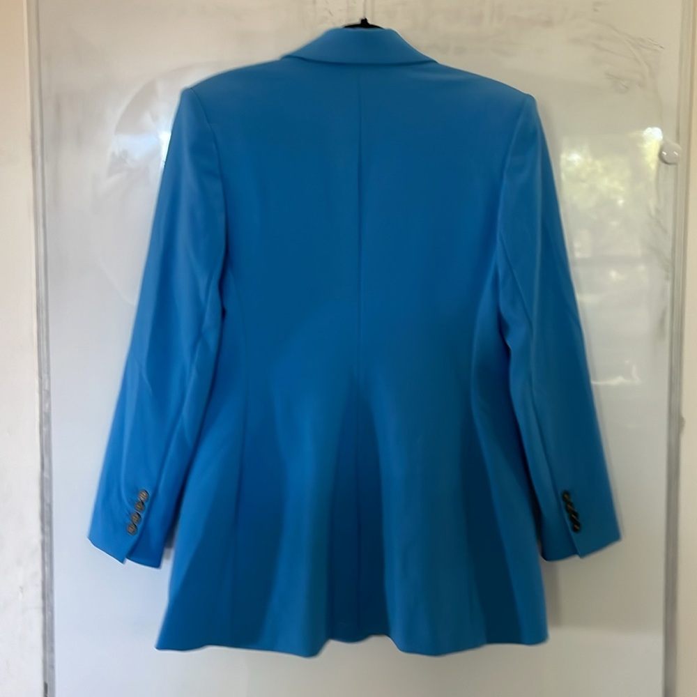 Express Electric Blue Double-Breasted Blazer - Picture 15 of 16